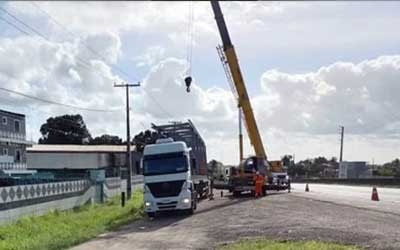 VIABAHIA realiza operação para construção de passarela neste domingo (15/08) em Amélia Rodrigues