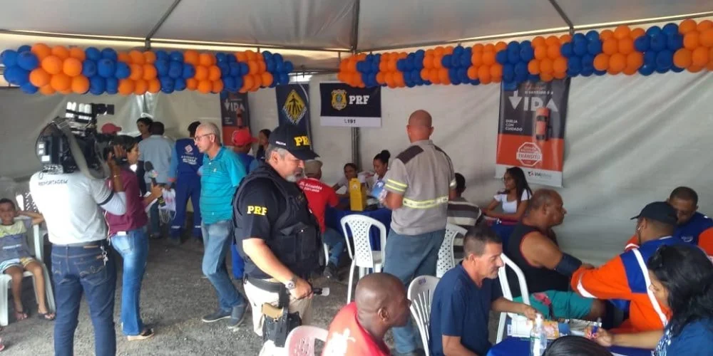 Mais de 100 motoristas foram atendidos no primeiro dia de ações da Semana Nacional de Trânsito 2019