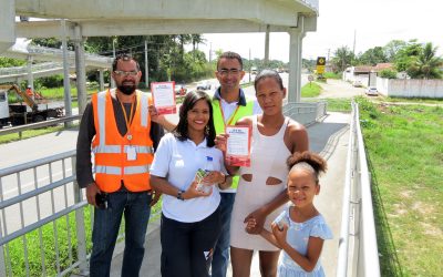 VIABAHIA conscientiza moradores de Amélia Rodrigues sobre o uso das passarelas